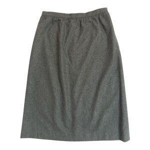 VTG SASSON 70’s Charcoal Gray Wool Blend Midi Skirt